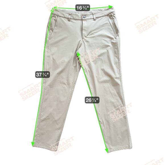Lululemon Men's Commission Pant Relaxed 34" Warpstreme Chino Relaxed ABC Golf - Picture 5 of 5